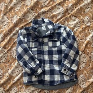 Carter's Blue and White Checkered Jacket